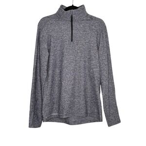 Lululemon Men's Small 1/4 Zip‎ Pullover Heathered Gray Activewear Training Top
